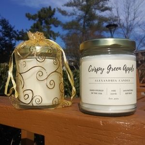 Crispy Green Apple Soy Wax Candle - 8 oz